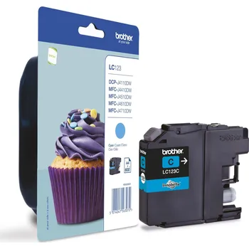 Počítačové příslušenství LC-123C (inkoust cyan,600 str.)