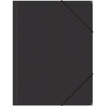 Archivační box Zakládací mapa 3-klopová, s gumou, černá