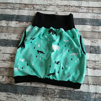 Dámská sukně Yháček Sukně dámská Yháček, máma, Lesní zvěř na mentolu Velikost:: XS