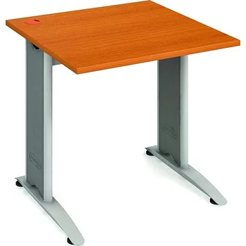 Psací stůl Hobis Pracovní stůl FS 800 Barva desky stolu: šedá, Barva kovu: černá, Podnož: RM 200