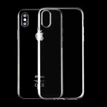 Pouzdro na mobilní telefon Silikonový obal pro Apple iPhone X/XS - průhledný