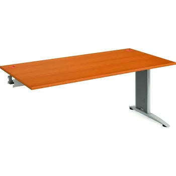 Psací stůl Hobis Pracovní stůl FS 1800 R Barva desky stolu: buk, Barva kovu: černá, Podnož: RM 200