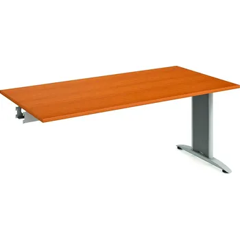 Psací stůl Hobis Jednací stůl FJ 1800 R Barva desky stolu: calvados, Barva kovu: černá, Podnož: RM 200