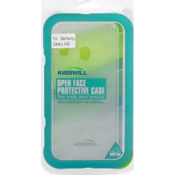 Telefonní příslušenství Kisswill TPU pouzdro Shine Samsung Galaxy A40, průhledné