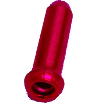 Lanko pro jízdní kolo Koncovka na lanko Al - červená 1ks