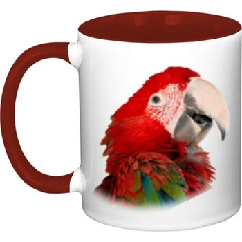 Hrnek malý barevný s potiskem Ara arakanga