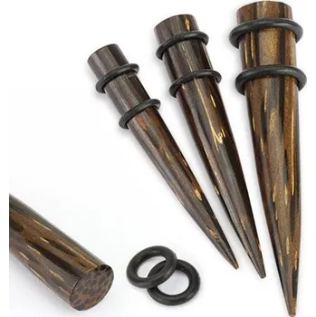 Piercing Roztahovák do ucha - palmové dřevo (5 mm)