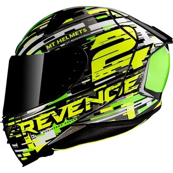 Helma na motorku MT Helma na motorku Revenge 2 Baye zeleno/žlutá fluo XS