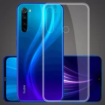 Pouzdro na mobilní telefon Silikonový obal pro Xiaomi Redmi Note 8 - průhledný