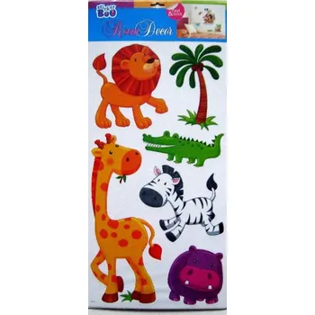 Samolepící dekorace Samolepící pokojová dekorace ZOO 62x32cm