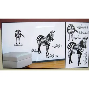 Samolepící dekorace Pokojová samol. dekorace ZEBRA 60 x 32cm