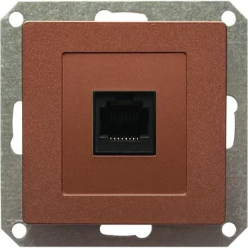 Stavebniny Timex Zásuvka PC 8pin 1x OPUS premium mahagon