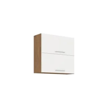 FALCO Kuchyňská horní skříňka Vigo 80GU-72-2F dub lancelot/bílý lesk