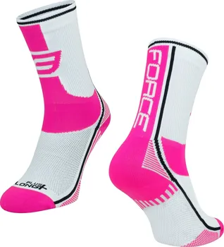Dámské ponožky Force Long Plus růžové/černé/bílé 36-41