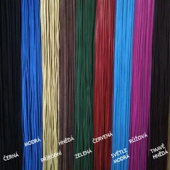 Řetízek BRUNOshop.cz k1 Kožený provázek Barva: černá