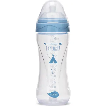 NUVITA Lahvička Mimic 330ml, Transparent blue