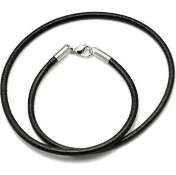 Řetízek Kožená šňůrka na krk, tl. 3 mm (50 cm)