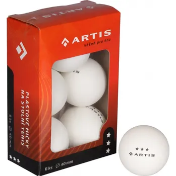 Stolní tenis Míčky na stolní tenis 3* - 6 ks ARTIS