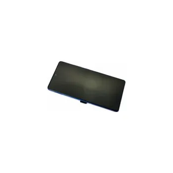 originální LCD displej + sklíčko LCD + dotyková plocha + střední rám Samsung G770F Galaxy S10 Lite modrá modrá GH82-21672C