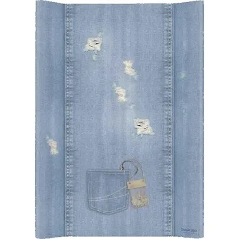 Přebalování CEBA BABY Přebalovací podložka na komodu 2-hranná měkká 50x70 cm Denim Style - Shabby blue