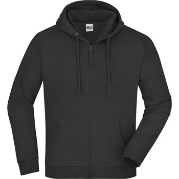 Pánská mikina Daiber Pánská mikina s kapucí a zipem Hooded Jacket JN059 Barva: Černá, Velikost: S