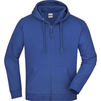Pánská mikina Daiber Pánská mikina s kapucí a zipem Hooded Jacket JN059 Barva: Modrá královská, Velikost: M