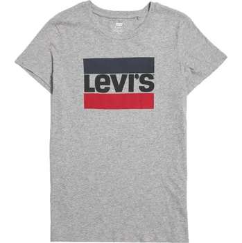 Dámské tričko Levis The Perfect Tee Sportswear Logo šedé
