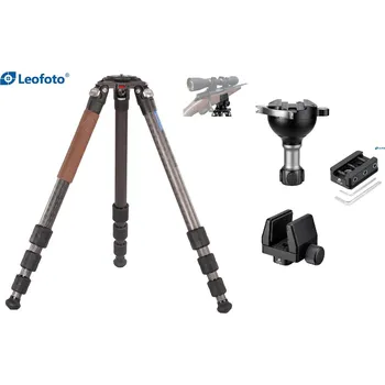 Příslušenství pro sportovní střelbu Leofoto sada Stativ pro střelce, Adaptér na rail, Držák na zbraň a Kulová hlavice