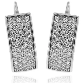 Náušnice Zlatnictví U Kostela Stříbrné dámské náušnice se zirkony EMDA700 440510318