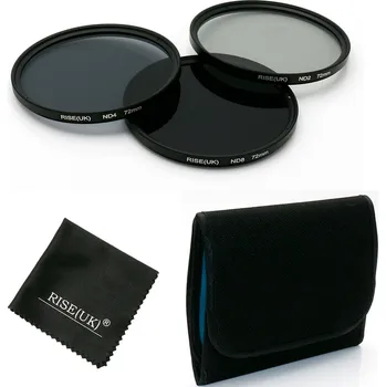 ND2,4,8 filtry set 72mm