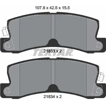 Brzdová destička Sada brzdových destiček, kotoučová brzda TEXTAR 2183301