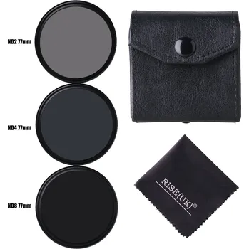 ND2,4,8 filtry set. kuže 77mm