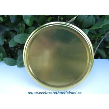 Víčko na zavařovací sklenici Víčko zlaté TO 82 RTS R47 (Víčko na sklenice s medem)