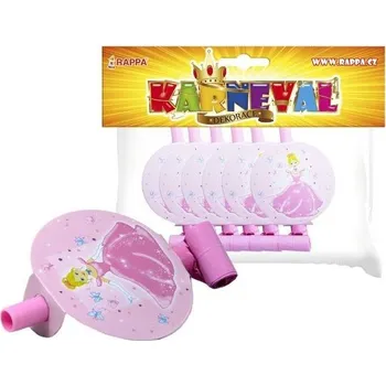 Karnevalový doplněk frkačka párty - princezna, 6 ks v sáčku