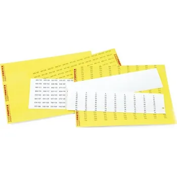 Samolepící etiketa Partex štítky PF-07533KT9, 7,5 x 33 mm, bílé, 100 ks, A4, 1 list