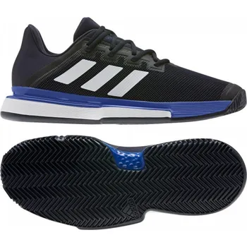 Pánská tenisová obuv Adidas Solematch Bounce M Clay modrá