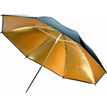 Fotoateliérová technika Studiový deštník zlatý 84cm