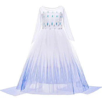 Dívčí šaty Frozen (Ledové království) Bílé šaty s vlečkou "Elsa" Věk: 4T