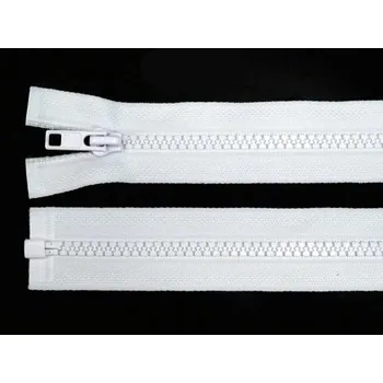 Zip Zdrhovadlo zip kostěný 35 cm dělitelný bílá