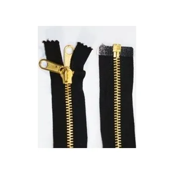 Zip Zdrhovadlo zip stanový mosazný 260cm dělitelný oboustranný jezdec černý