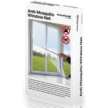 Síť proti hmyzu InnovaGoods Nalepovací síť do oken proti komárům 100 x 120 cm