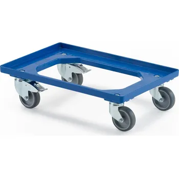 Podvozek pod přepravky 2 pevná kola + 2 otočná s brzdou