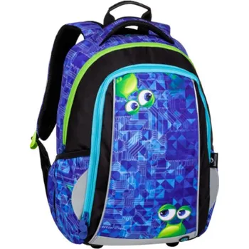 Školní batoh Bagmaster Mark 20 B modrý/zelený/černý