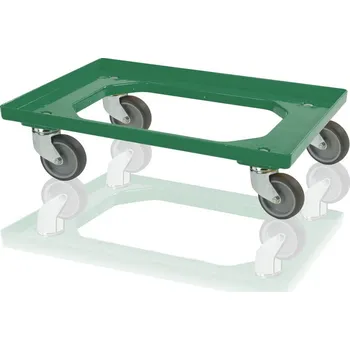 Podvozek pod přepravky 4 otočná kola Barva: zelená