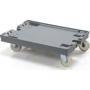 Akce ihned Podvozek pod přepravky 80x60cm - 2 polyamidová otočná kola 125 mm