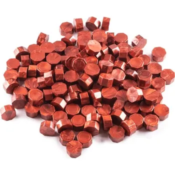 Sběratelství Pečetní vosk červeno hnědá metalická - granulovaný 30g - Typ 3