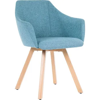 Jednací židle Antares Wind Wood světle modrá