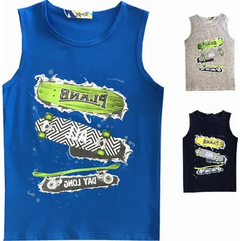 Chlapecké letní tílko Kugo S3108 vel. 98-128 Barva: tmavě modrá, Velikost: 110