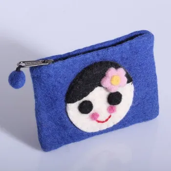 Taštička s holčičkou modrá modrá