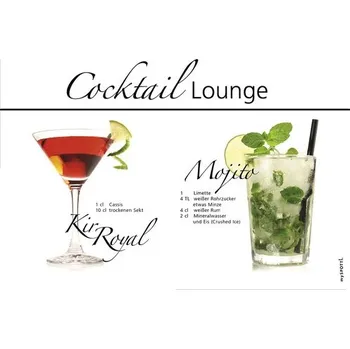 Obklad Obkladový panel do kuchyně mySPOTTI pop Koktejl 41x59 cm